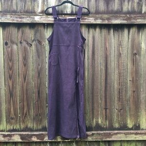 Eric Charles Vintage Smock Dress Pinafore Jumper Size M Purple